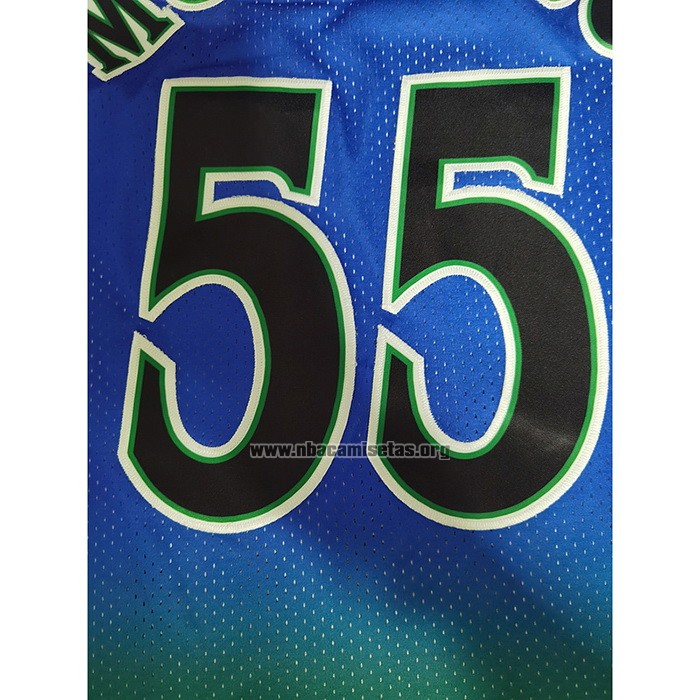 Camiseta Atlanta Hawks Dikembe Mutombo NO 55 Mitchell & Ness 1996-97 Verde